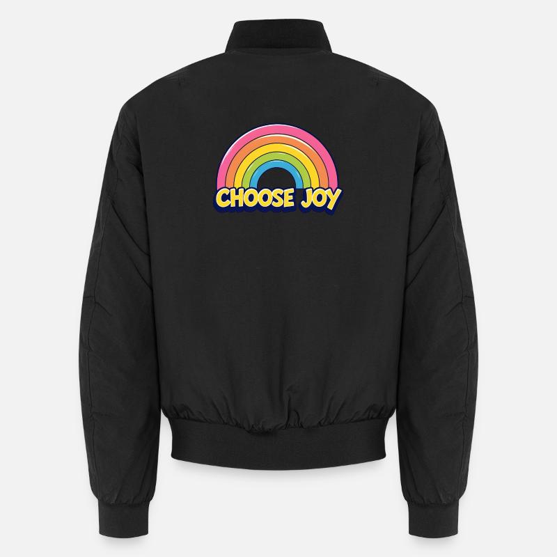 Choose Joy - Unisex Bomber Jacket - black