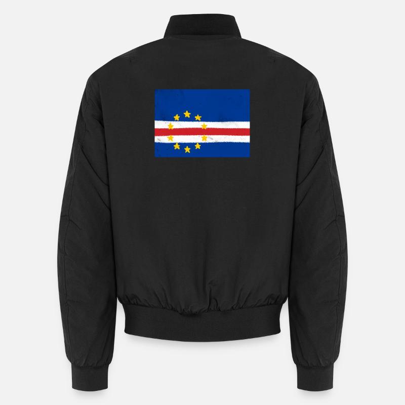 Drapeau du Cap-Vert - Bomber unisexe - noir