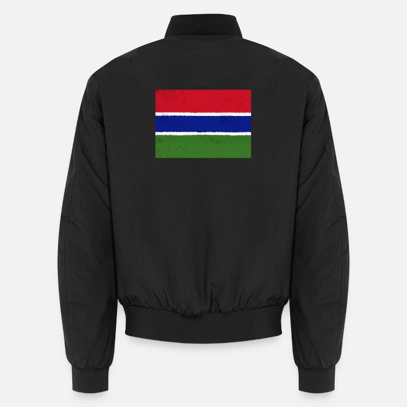 Die Flagge Gambias – ein Symbol der Einheit Unisex Bomberjacke