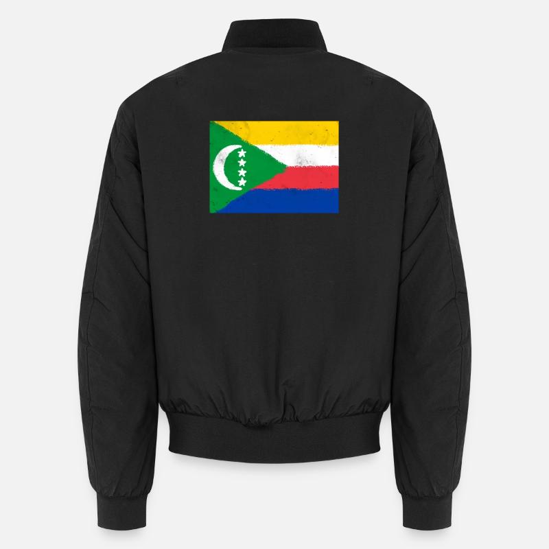 Flagge der Komoren Unisex Bomberjacke