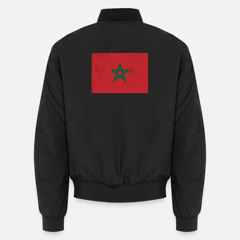 Drapeau du Maroc - Bomber unisexe - noir