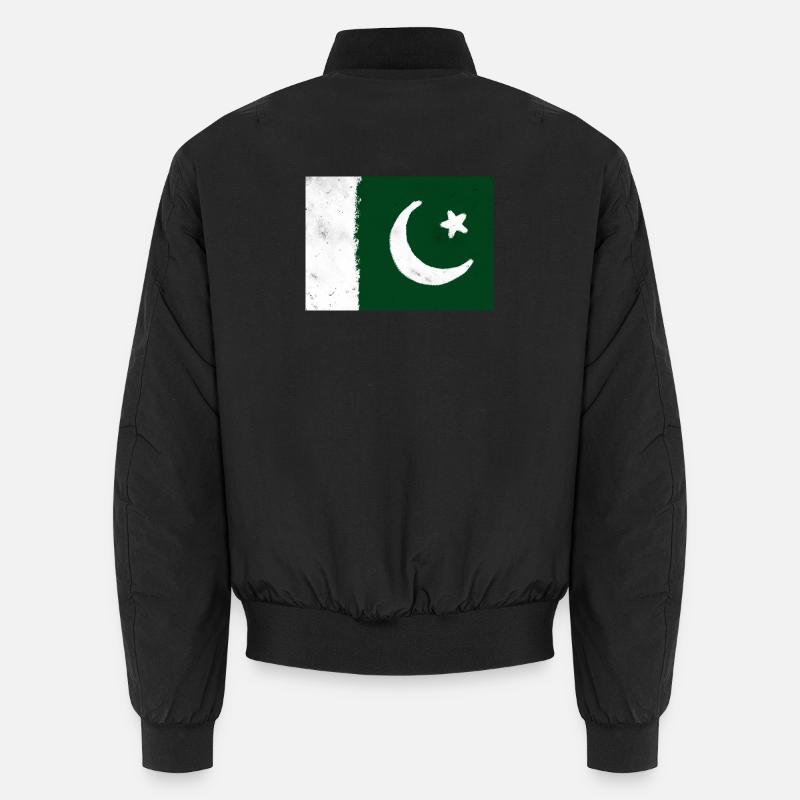 Drapeau du Pakistan - Bomber unisexe - noir