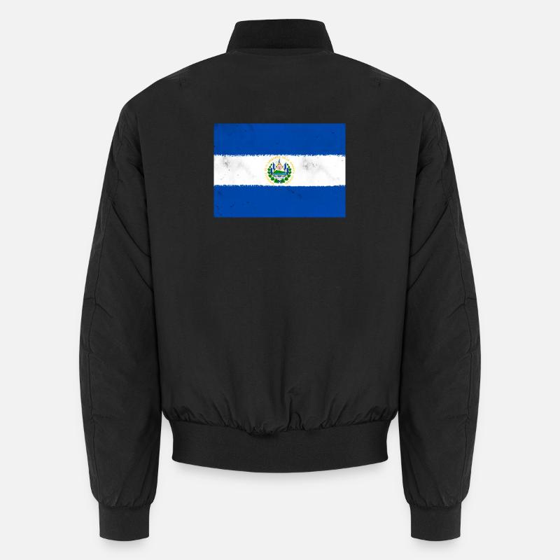 Drapeau du Salvador - Bomber unisexe - noir