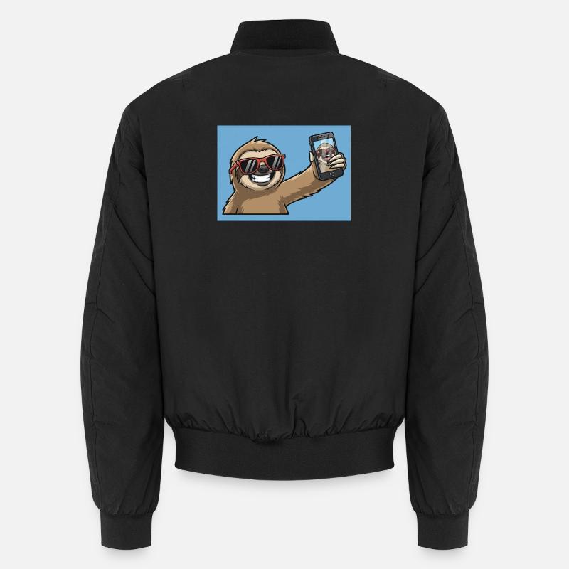 Conception de selfie de paresseux cool Bomber unisexe