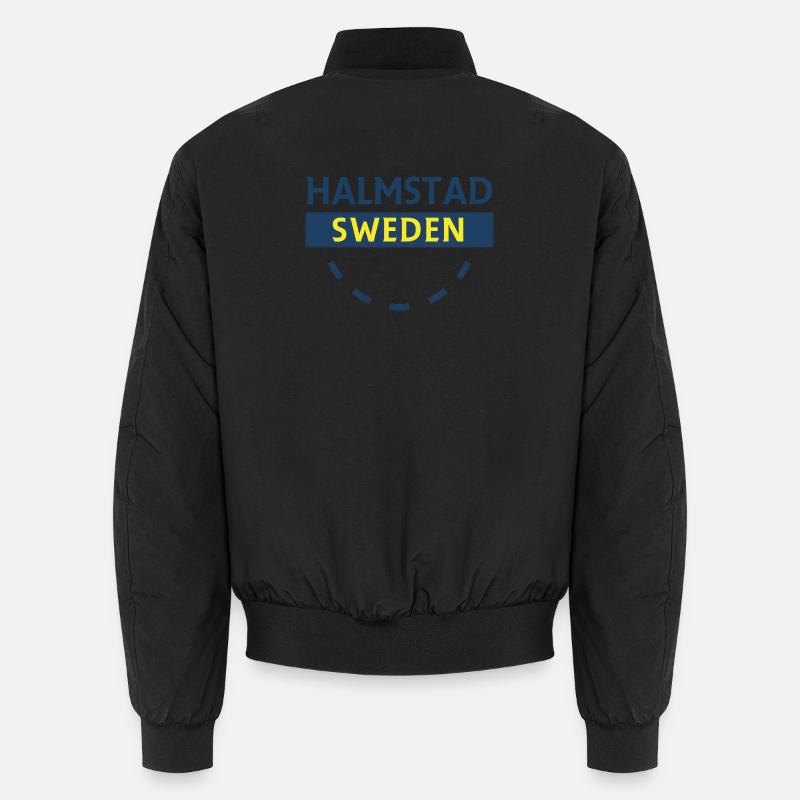 Halmstad Sweden Sign Arc Unisex Bomber Jacket