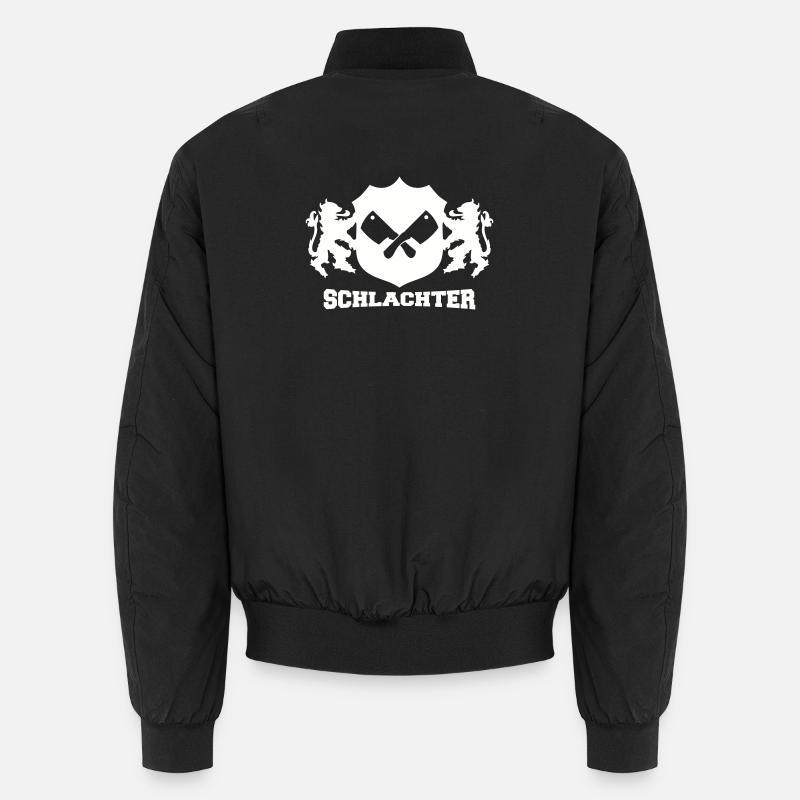 Emblème du boucher - Bomber unisexe - noir