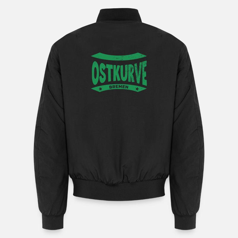 Sweat à capuche Brême Stadium Ostkurve, vert-blanc FOREVER Bomber unisexe