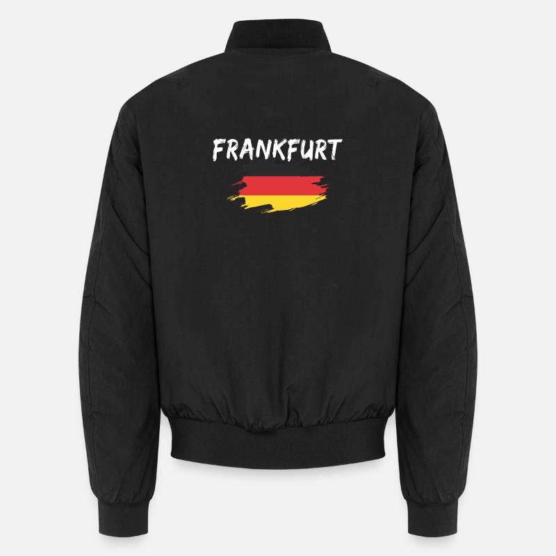 Frankfurt Germany Flag Unisex Bomber Jacket