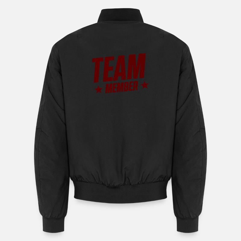 Team Member Emblem mit Sternen Unisex Bomberjacke