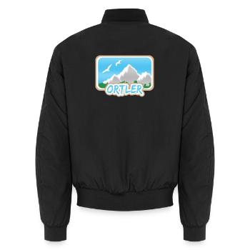 Ortler Ortler - Unisex Bomberjacke - Schwarz - Hinten - AI Model Male 185 light (185cm)