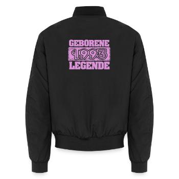 Légendaire 1993 - Bomber unisexe - noir - Dos - AI Model Male 185 light (185cm)