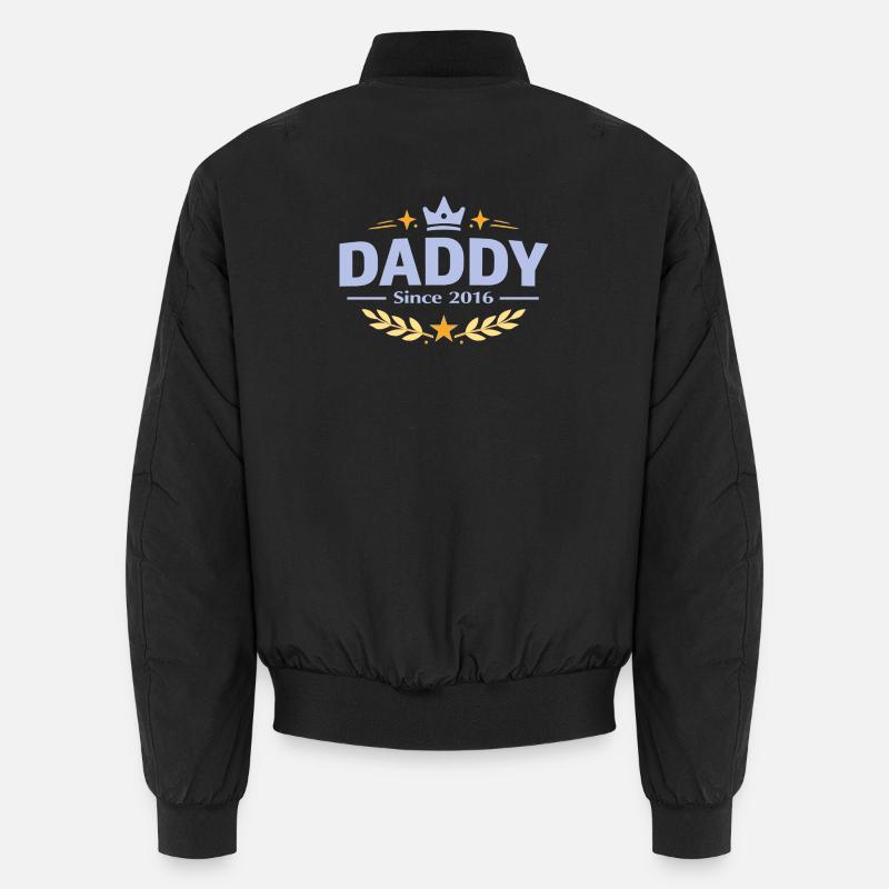 Papa seit 2016 – Proud Dad Design Unisex Bomberjacke
