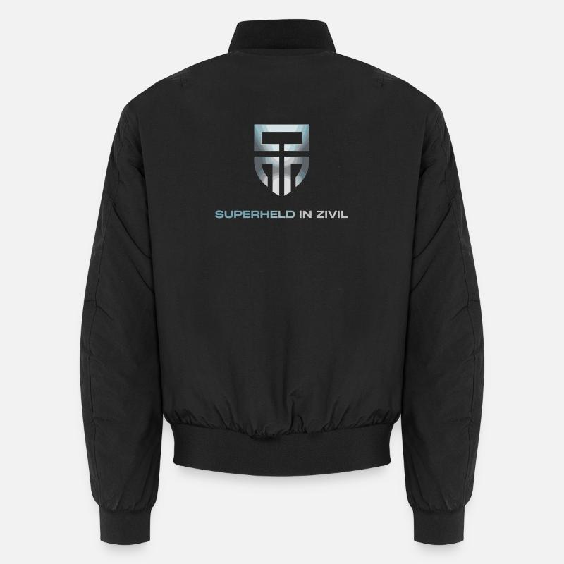 Superheld In Zivil Superhero Superhelden Kostüm - Unisex Bomberjacke - Schwarz