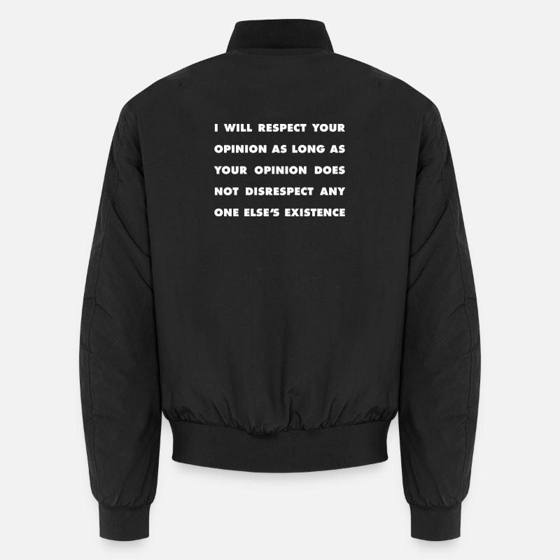 Respekt Statement Unisex Bomberjacke