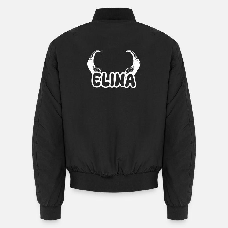 Elina - Unisex Bomberjacke - Schwarz