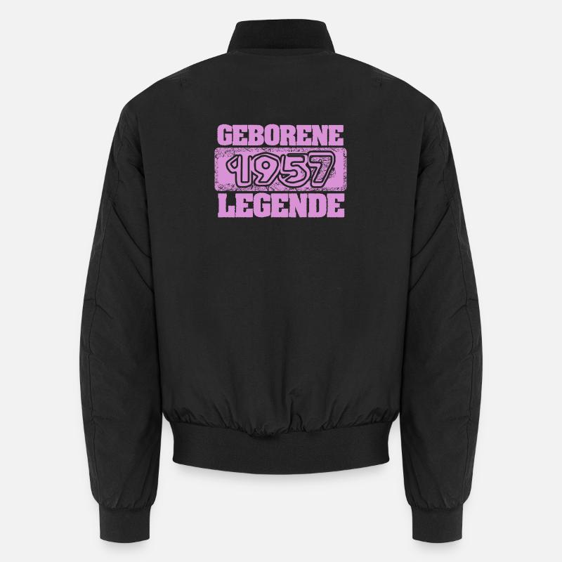 Retro 1957 - Unisex Bomberjacke - Schwarz