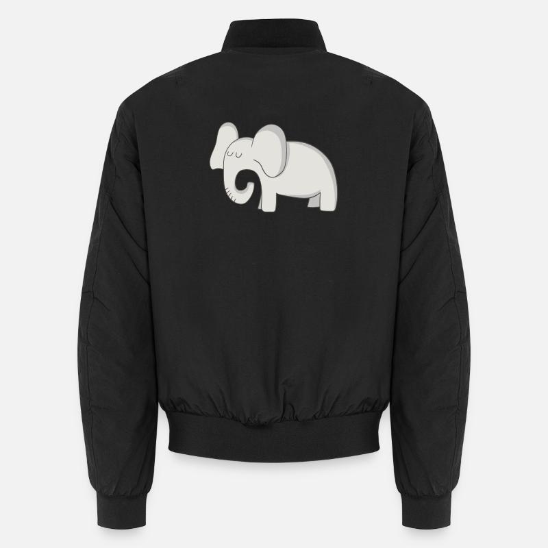 elephant - Unisex Bomber Jacket - black