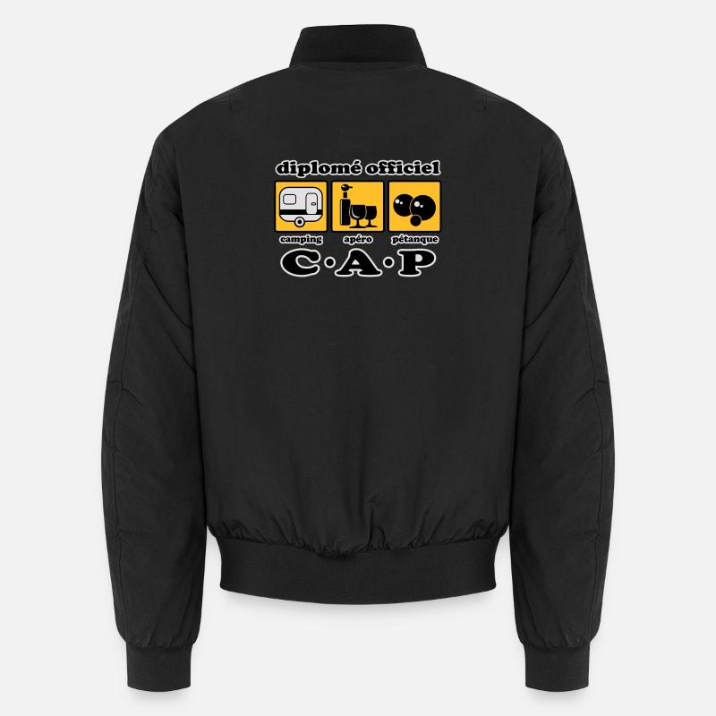 Camping aperitif bowls flex - Unisex Bomber Jacket - black