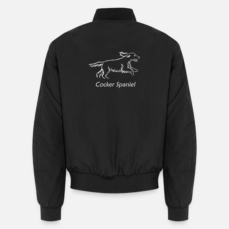 Cocker Spaniel - Unisex Bomberjacke - Schwarz