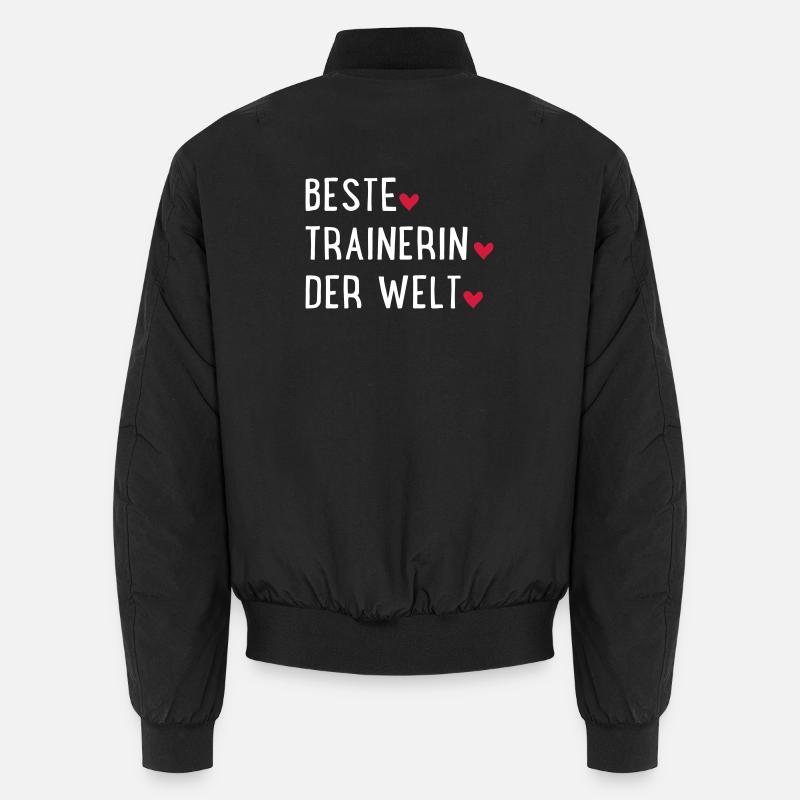 Beste Trainerin der Welt Unisex Bomberjacke