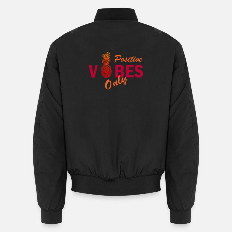 positive vibes only Unisex Bomber Jacket