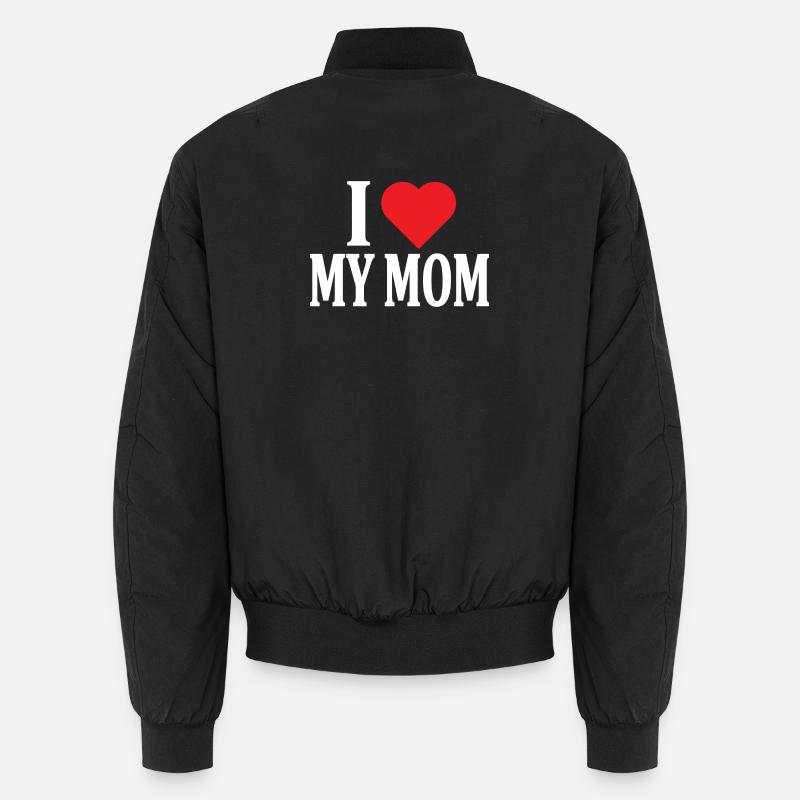 Ich liebe meine Mutter T-Shirt Design Muttertag Unisex Bomberjacke