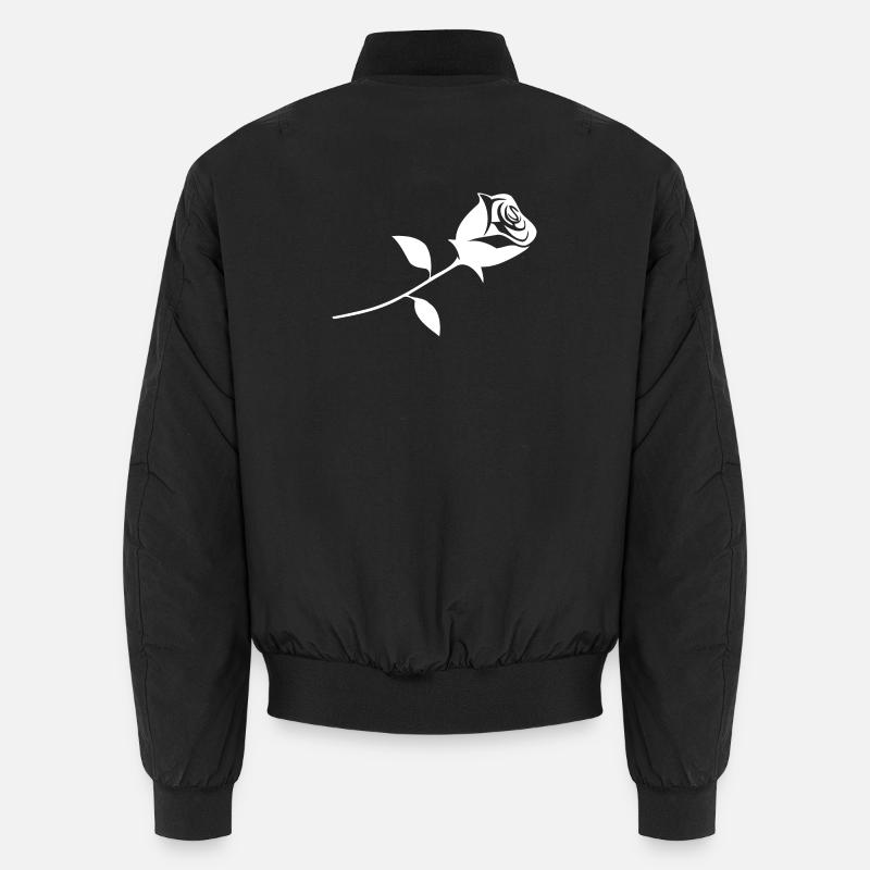 Une rose - Bomber unisexe - noir