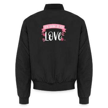 My Quad is my love - Motorsport Geschenk - Unisex Bomberjacke - Schwarz - Hinten - AI Model Male 185 light (185cm)