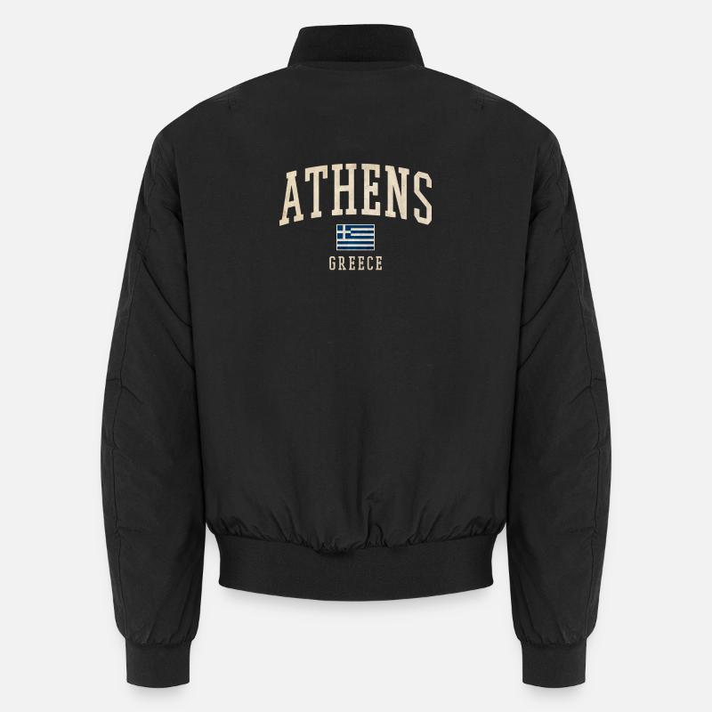Athens Greece Vintage Varsity Unisex Bomberjacke