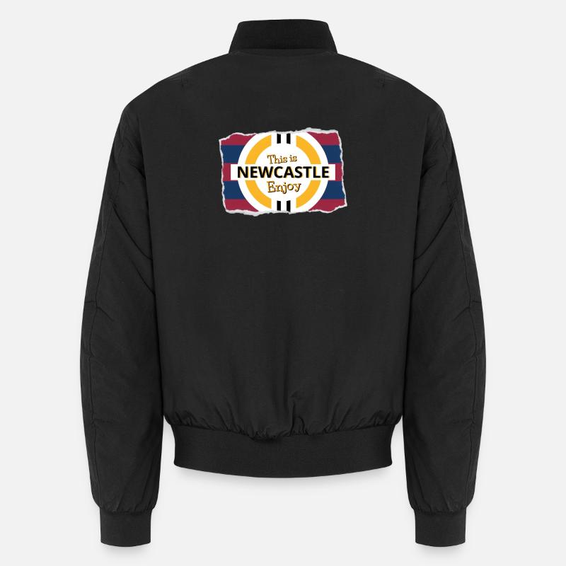 Blauer Roter Turm aus - Unisex Bomberjacke - Schwarz