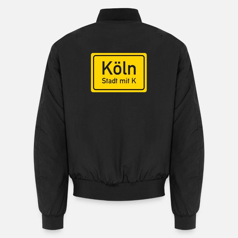 Kölner Ortsschild Deutschland Unisex Bomberjacke