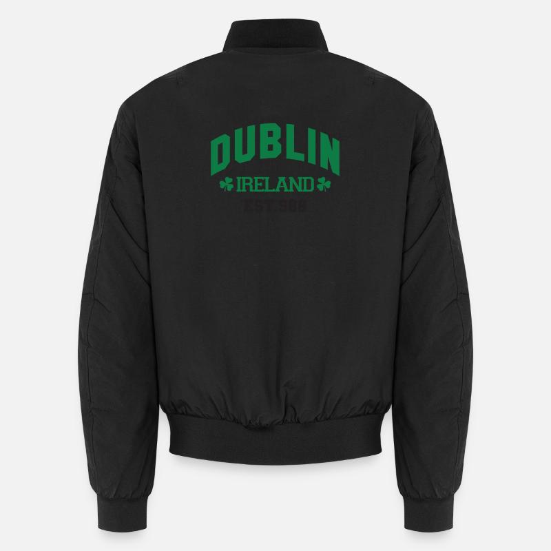 Dublin - Irland - Unisex Bomberjacke - Schwarz