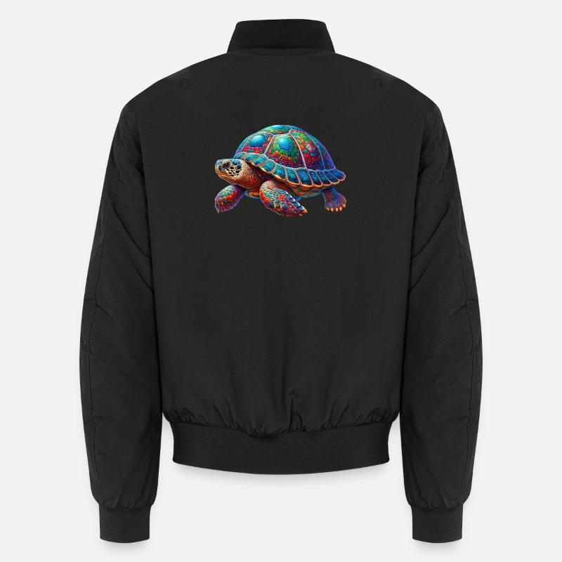 Schildkröte Unisex Bomberjacke