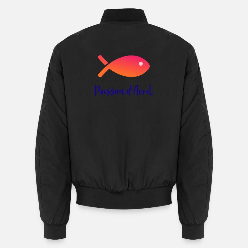 FISCH. APRILSCHERZ - Unisex Bomberjacke - Schwarz