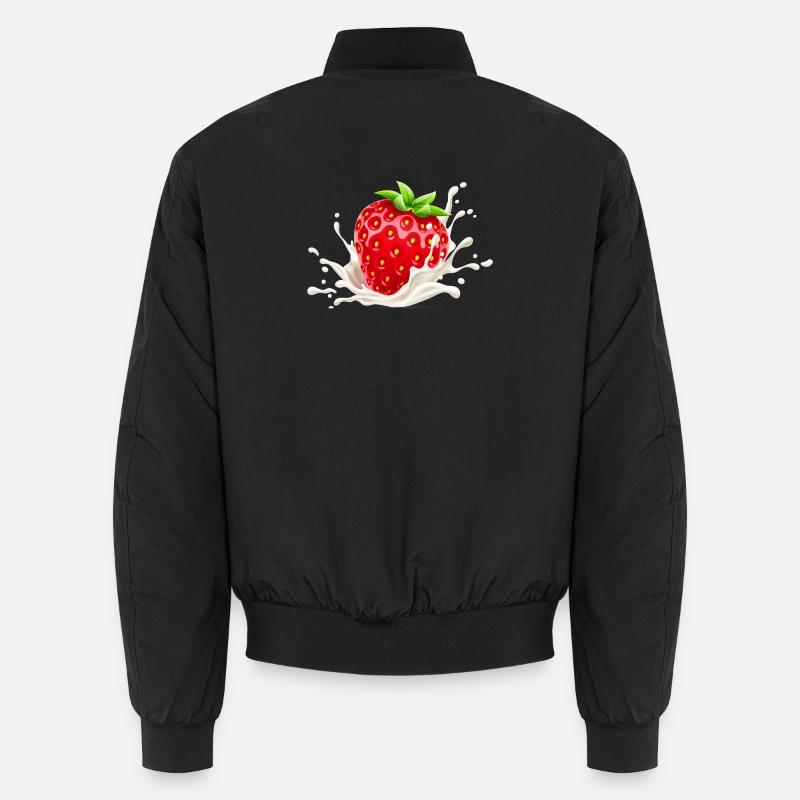 Erdbeere, Erdbeer-Verlangen, Erdbeere Unisex Bomberjacke