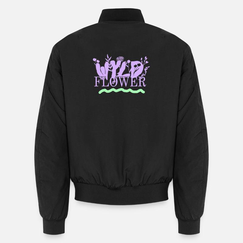 Wyld Flower – Boho Vibes - Unisex Bomberjacke - Schwarz