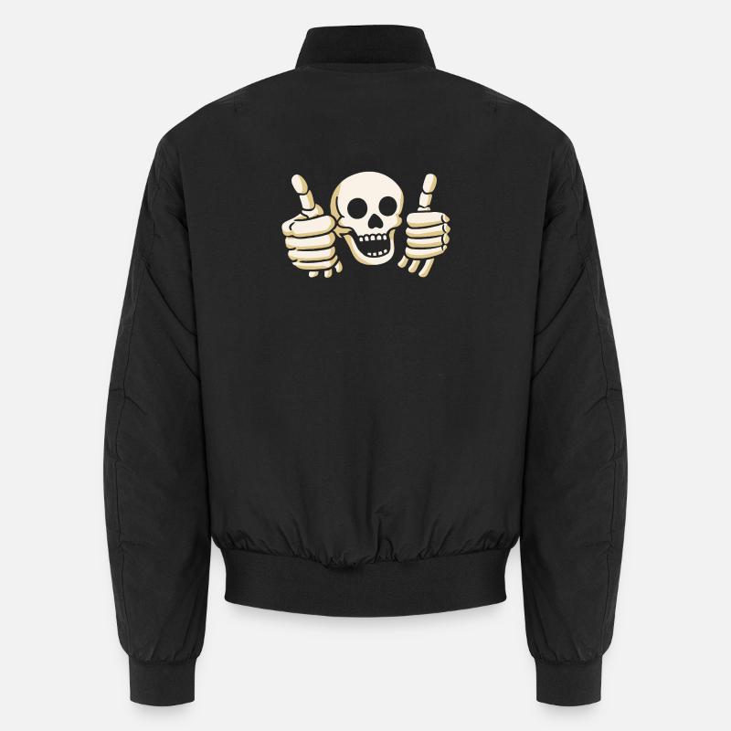 Crâne OKI - Bomber unisexe - noir
