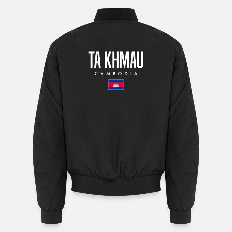 Ta Khmau Cambodia Khmer - Unisex Bomber Jacket - black