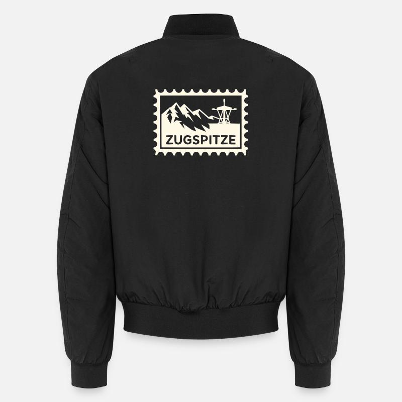 Berggipfel mit Seilbahn-Design Unisex Bomberjacke