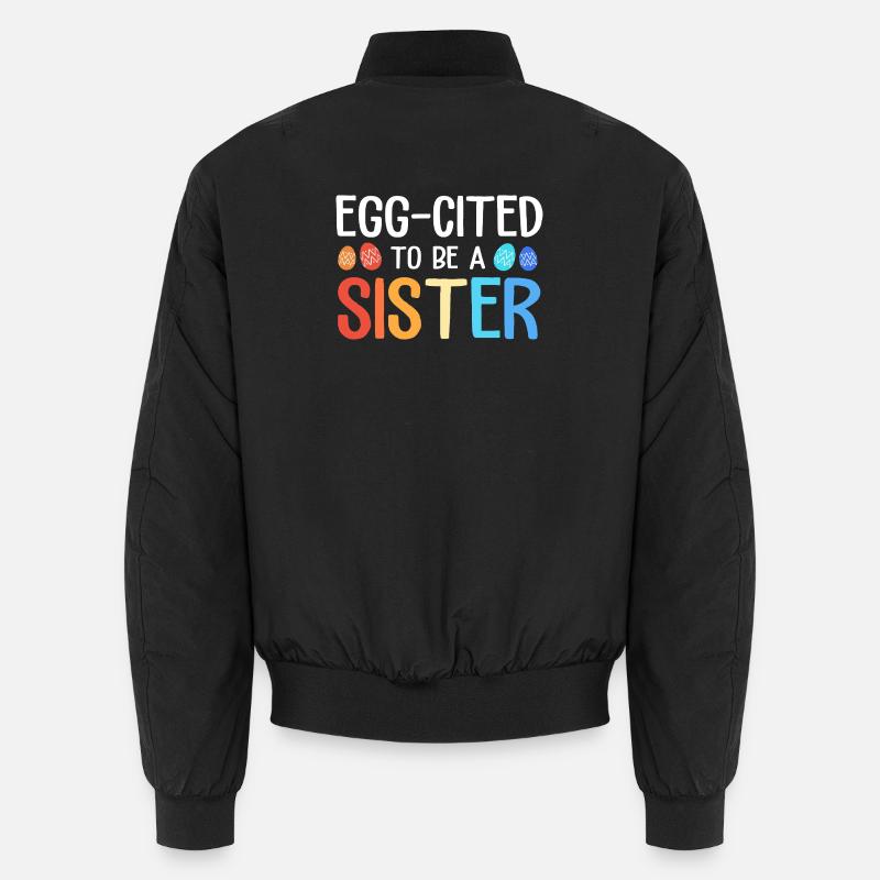 Gender Reveal Ostern Werdende Mutter Unisex Bomberjacke