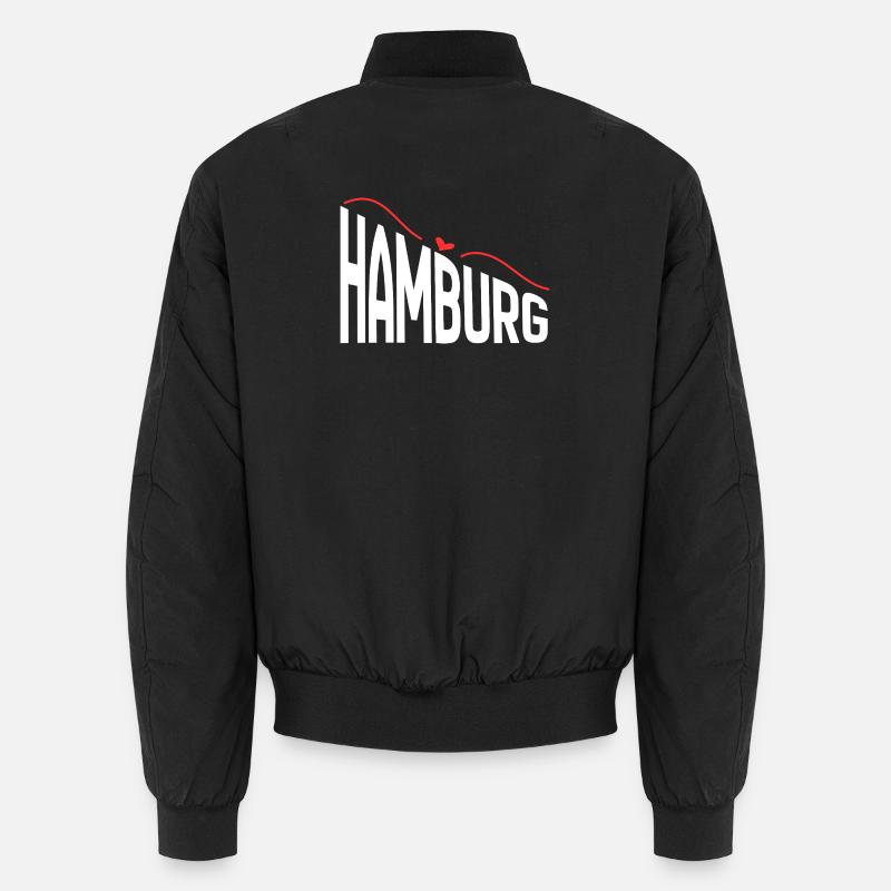 Hambourg - Bomber unisexe - noir