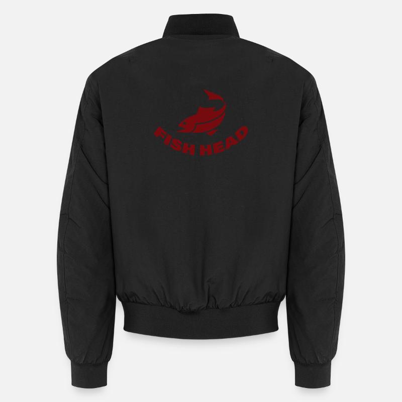 tête de poisson - Bomber unisexe - noir