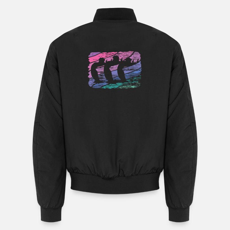 Artistic Swim Team Synchronized Swimming - Unisex Bomber Jacket - black
