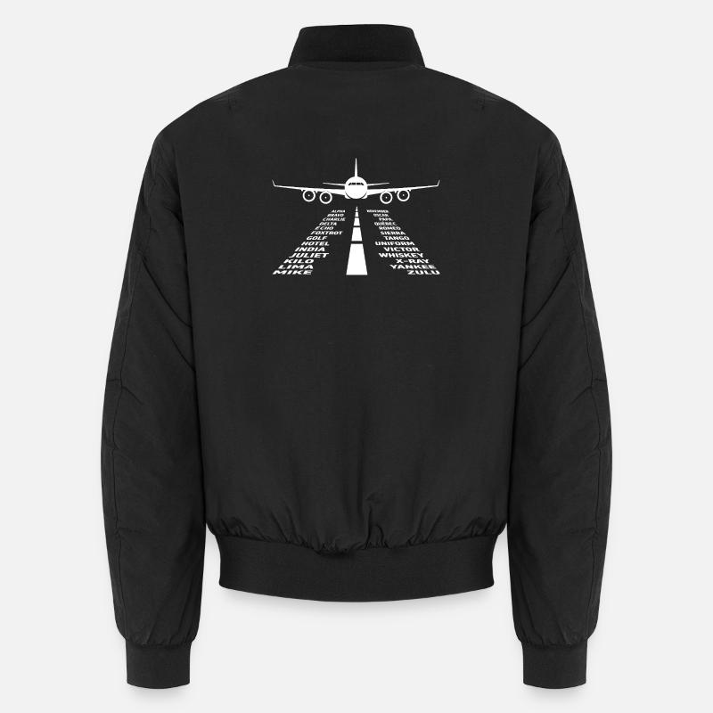 Flugzeug Flug Pilot Flugzeug Fluggesellschaft Unisex Bomberjacke