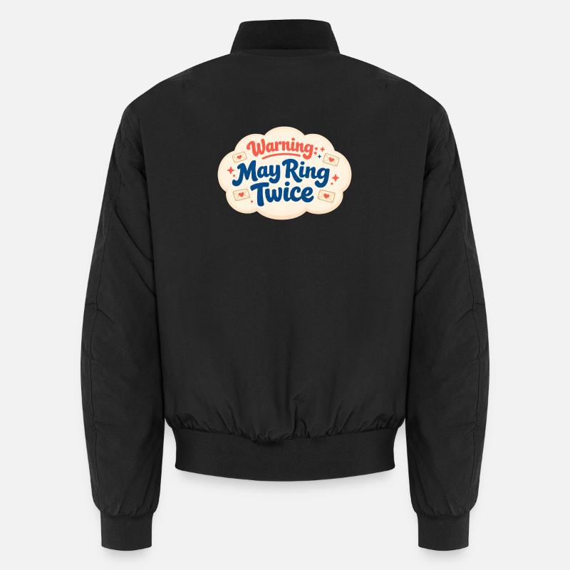 Rings maybe twice | Postman Humor Unisex Bomber Jacket