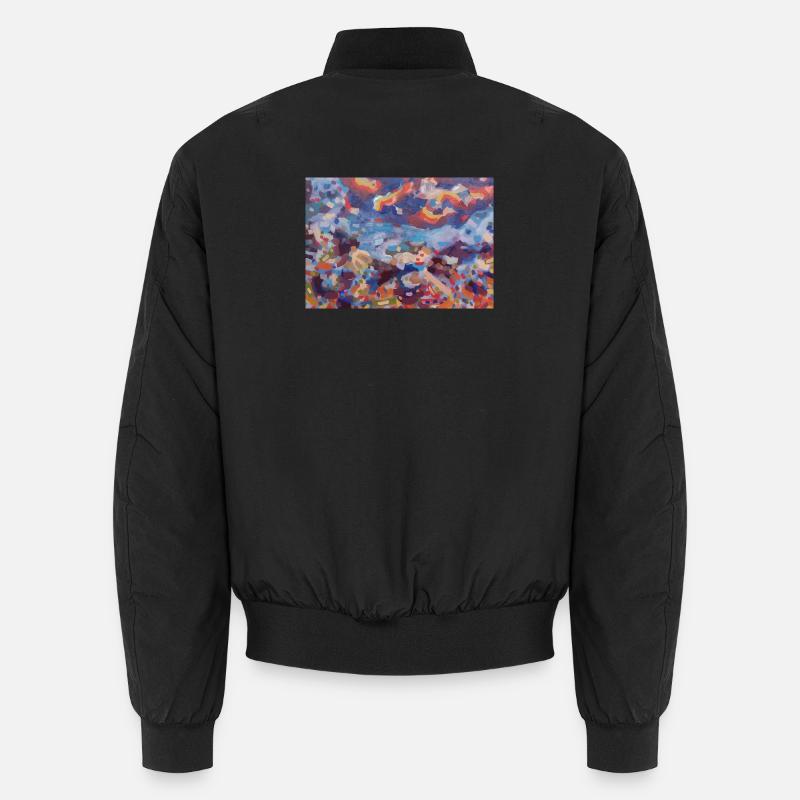 Colorful mosaic abstraction Unisex Bomber Jacket