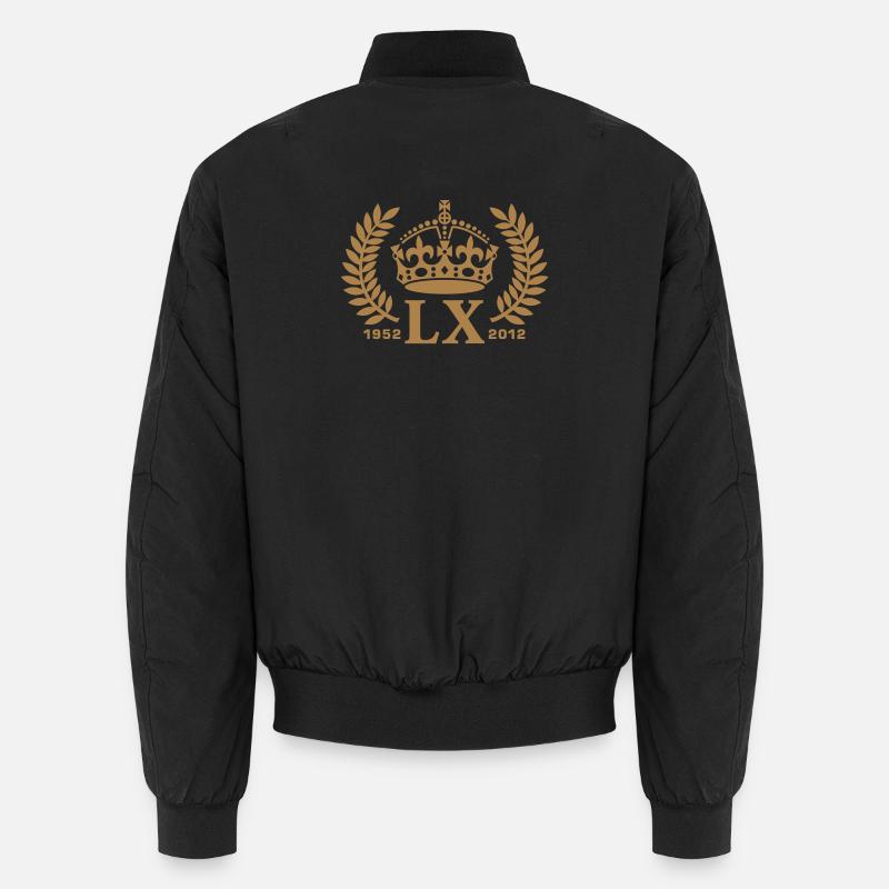 Queens Diamond Jubilee LX Crown © Unisex Bomber Jacket