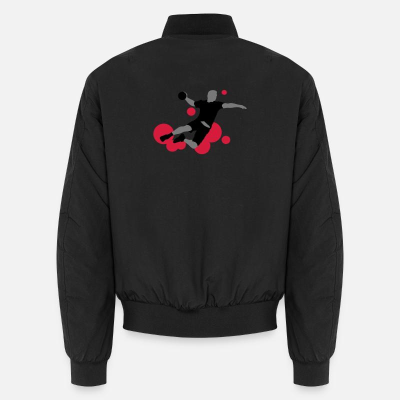 Handball - Unisex Bomberjacke - Schwarz