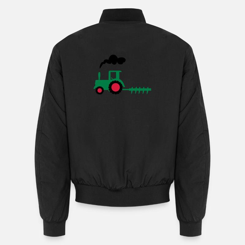tractor - Unisex Bomber Jacket - black