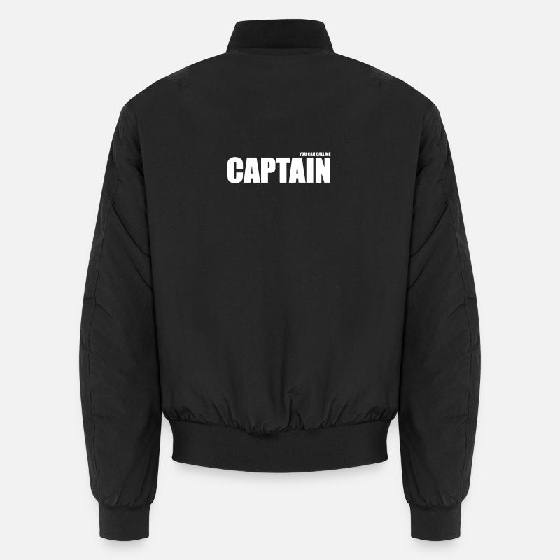 Captain Großschrift Kontrast Design Unisex Bomberjacke